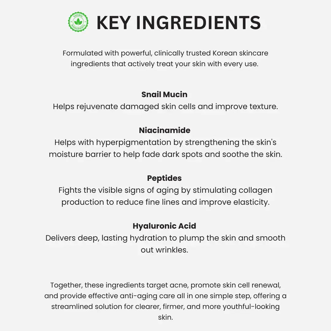 Official & Original Korean Toner Pads Key Ingredients